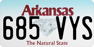AR license plate 685VYS