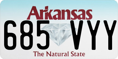AR license plate 685VYY
