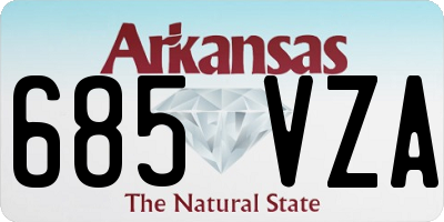AR license plate 685VZA