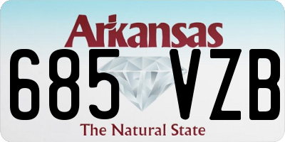 AR license plate 685VZB