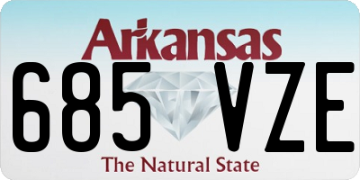 AR license plate 685VZE