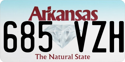AR license plate 685VZH
