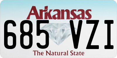 AR license plate 685VZI