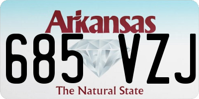 AR license plate 685VZJ