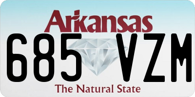 AR license plate 685VZM