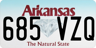 AR license plate 685VZQ
