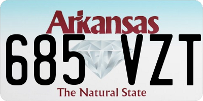 AR license plate 685VZT