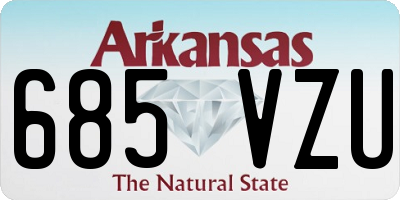 AR license plate 685VZU