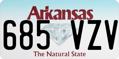 AR license plate 685VZV