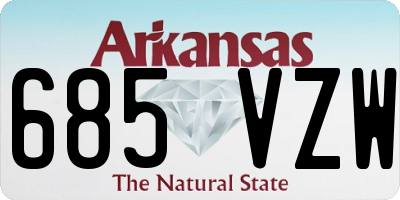 AR license plate 685VZW