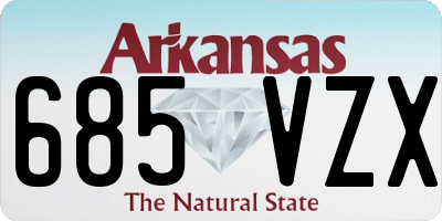 AR license plate 685VZX