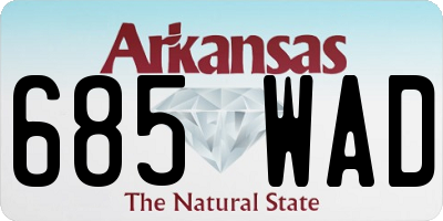 AR license plate 685WAD