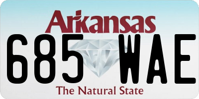 AR license plate 685WAE