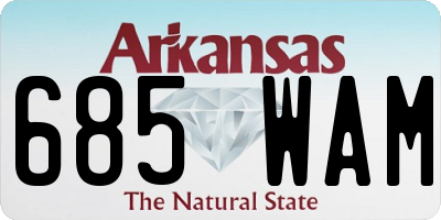 AR license plate 685WAM
