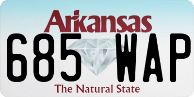 AR license plate 685WAP