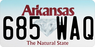 AR license plate 685WAQ
