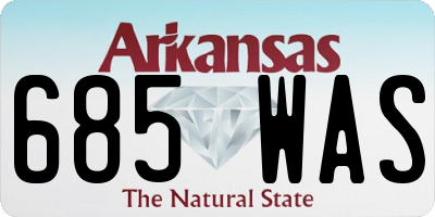 AR license plate 685WAS