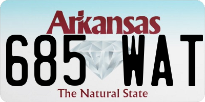 AR license plate 685WAT