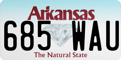 AR license plate 685WAU