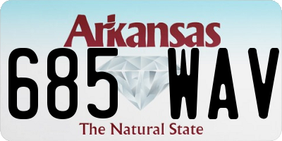 AR license plate 685WAV