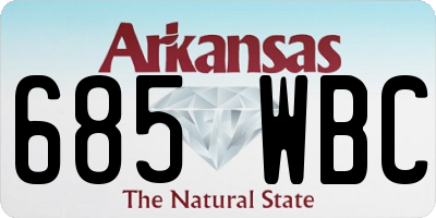 AR license plate 685WBC