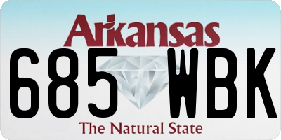 AR license plate 685WBK