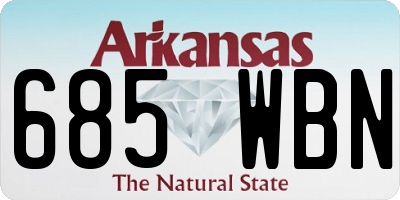 AR license plate 685WBN