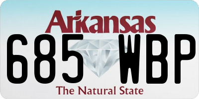 AR license plate 685WBP