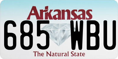 AR license plate 685WBU