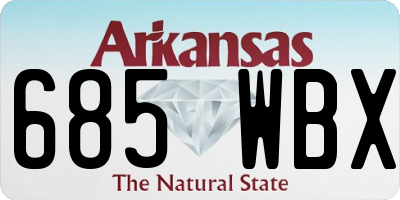 AR license plate 685WBX