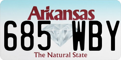 AR license plate 685WBY