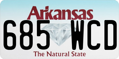 AR license plate 685WCD