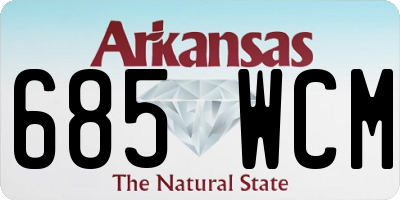 AR license plate 685WCM