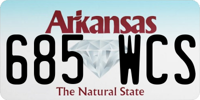 AR license plate 685WCS