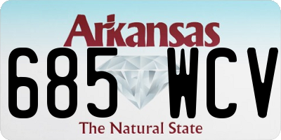 AR license plate 685WCV