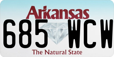 AR license plate 685WCW