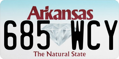 AR license plate 685WCY