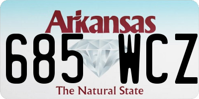 AR license plate 685WCZ