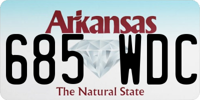 AR license plate 685WDC