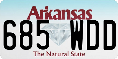AR license plate 685WDD