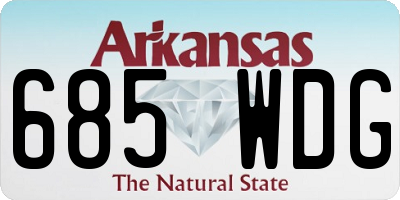 AR license plate 685WDG