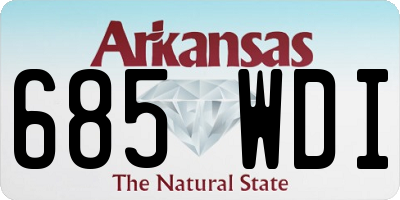 AR license plate 685WDI