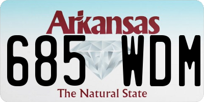 AR license plate 685WDM