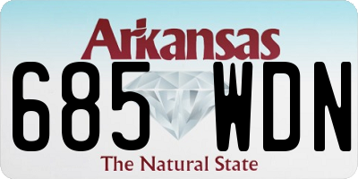 AR license plate 685WDN