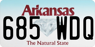 AR license plate 685WDQ