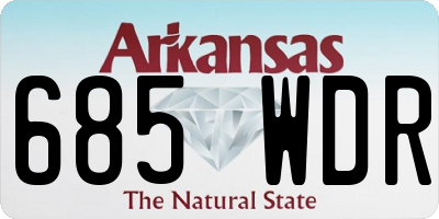AR license plate 685WDR