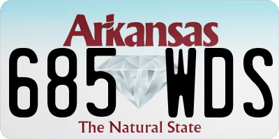 AR license plate 685WDS