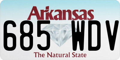 AR license plate 685WDV