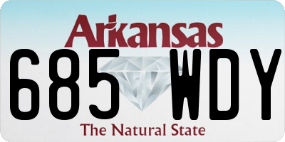 AR license plate 685WDY