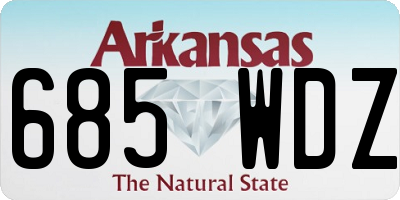 AR license plate 685WDZ